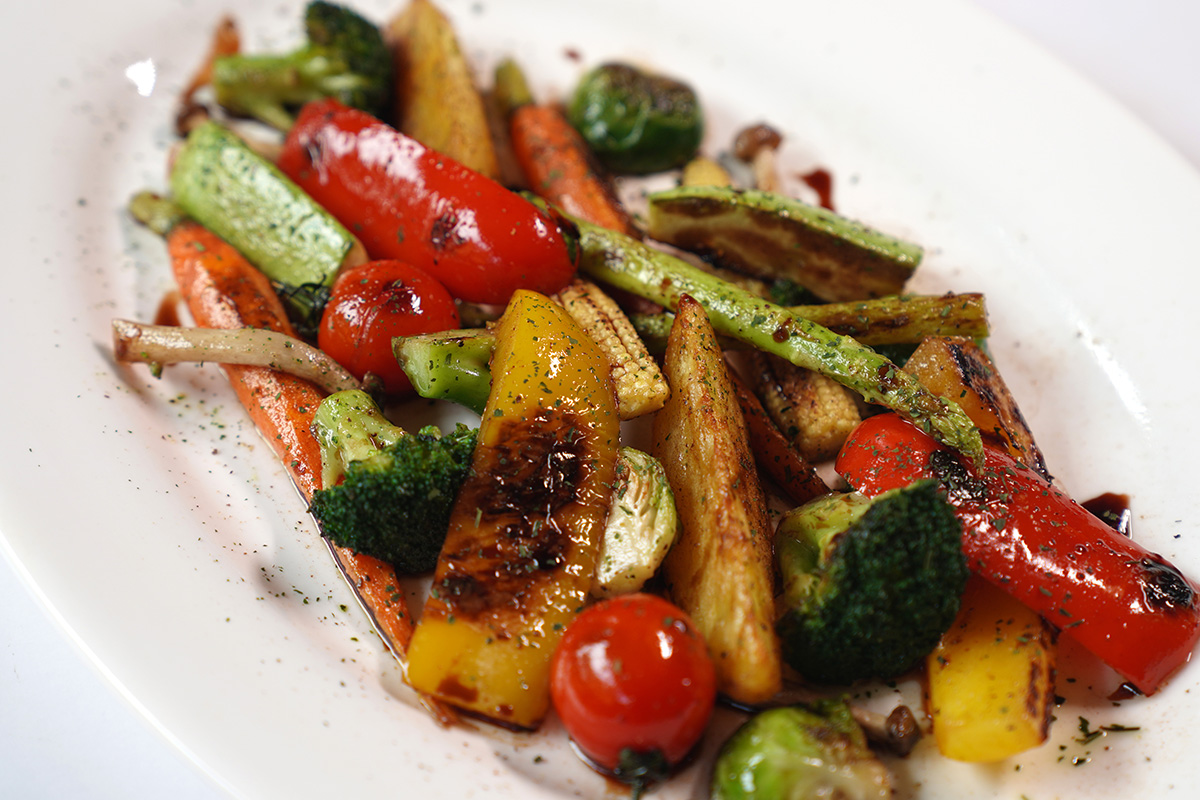 Roasted vegetables with Wine Vinegar