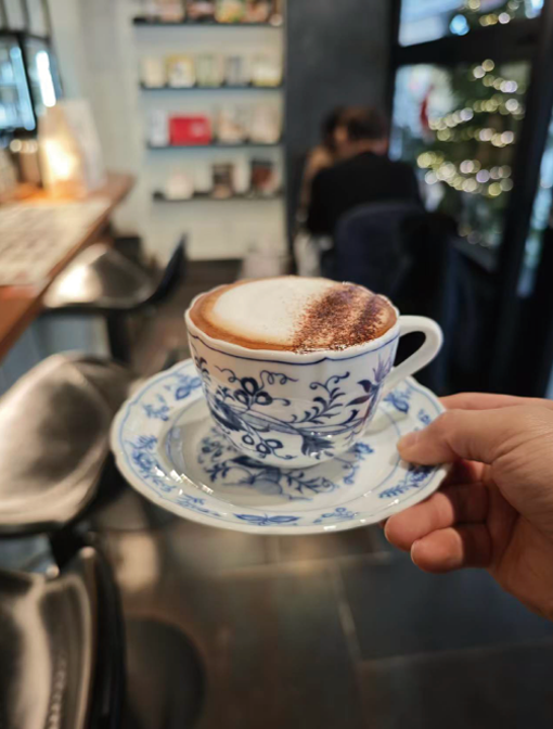 Latte art coffee