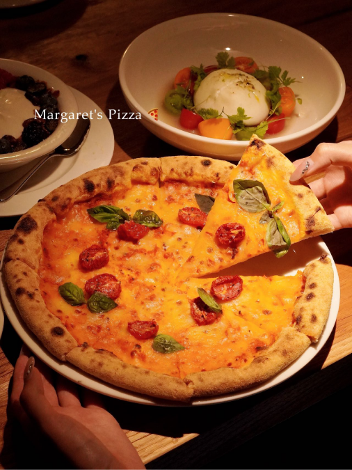 Fresh pizza from the oven