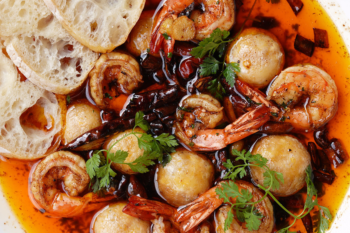 Spanish Shrimp in Oil
